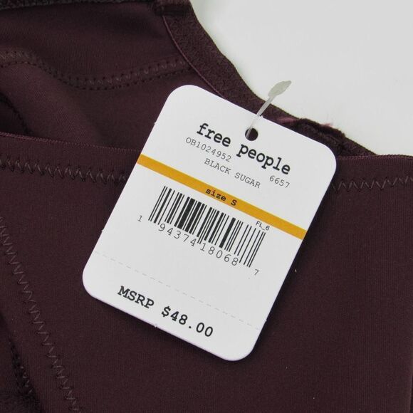 FREE PEOPLE Intimately Fp Brianna Longline Underwire Bra In Black Sugar SZ S - Picture 3 of 3